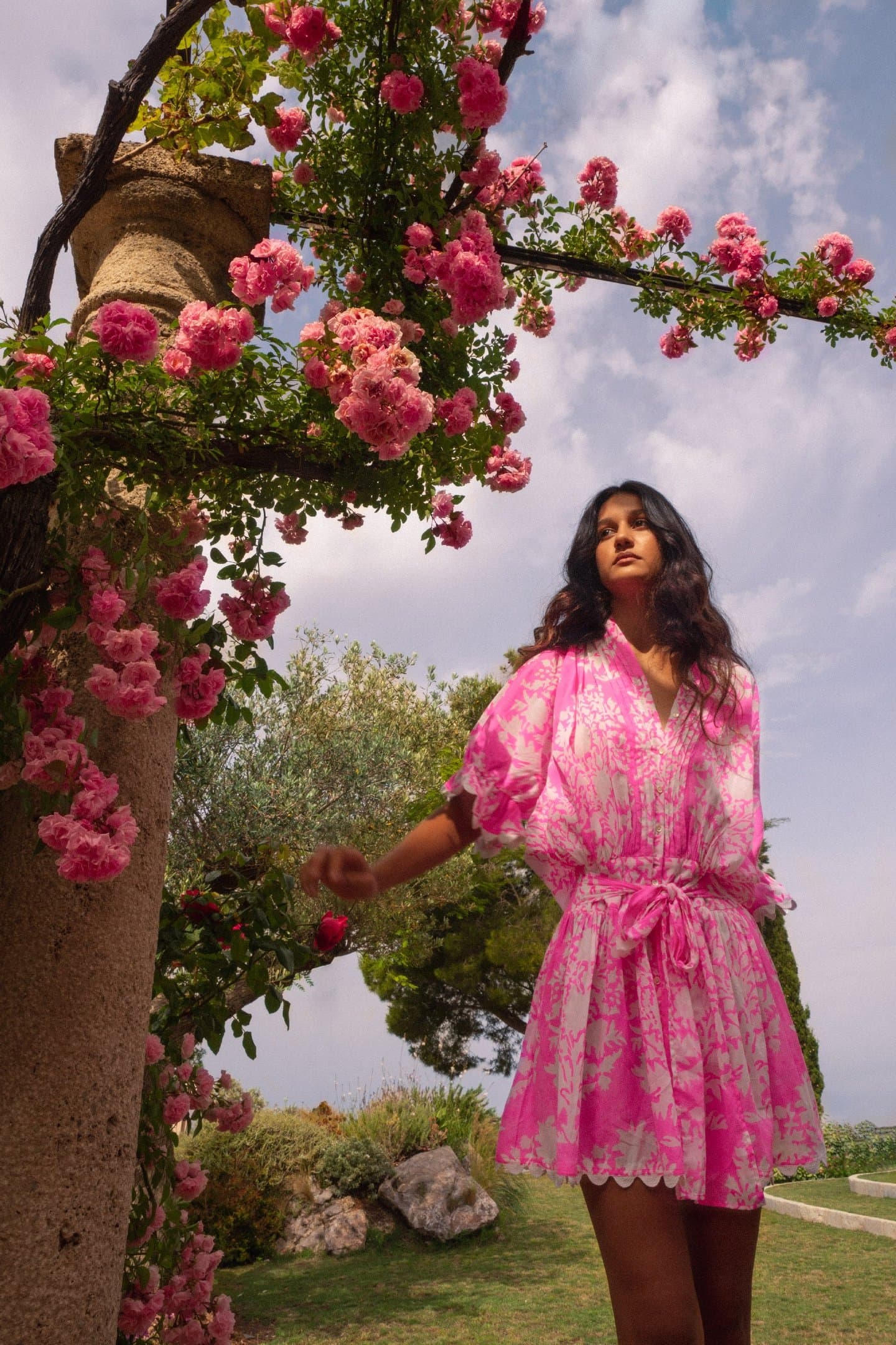 Fashion retouching, Kate Bellm pink robe